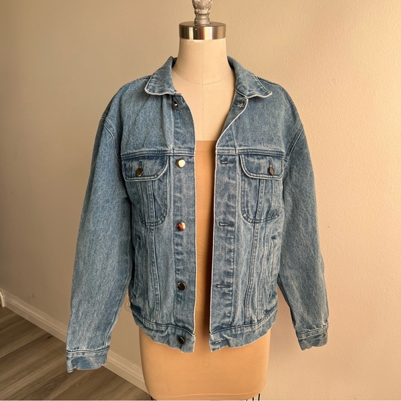 Love Club GXG Girls By Girls Medium Denim Jean Jacket Embroidered - Picture 3 of 16